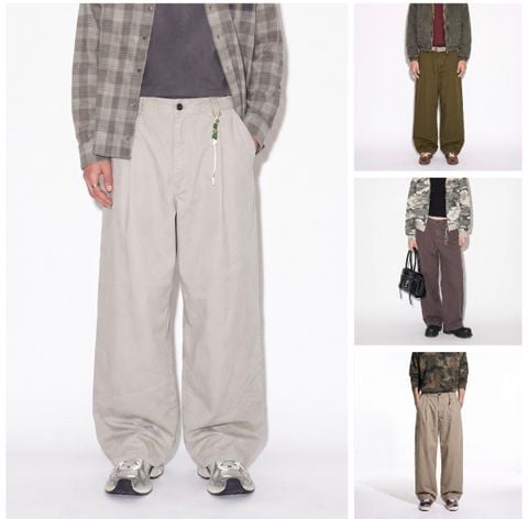 INF®️|QUẦN VẢI THÔ GIẶT CỔ ĐIỂN UNISEX INF 13716