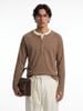 INF®️| ÁO THUN DÀI TAY CỔ TÀU CÚC CÀI BASIC COTTON UNISEX INF 3466