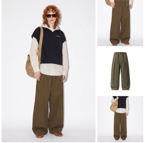INF®️|QUẦN VẢI THÔ GIẶT CỔ ĐIỂN UNISEX INF 13715