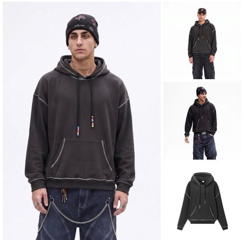 INF®️| ÁO KHOÁC NỈ HOODIE TRÙM ĐẦU DÂY RÚT BASIC UNISEX INF 4635