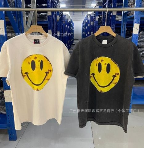 FK®️| ÁO THUN NGẮN TAY CỔ TRÒN COTTON IN HÌNH KTS MẶT CƯỜI ST404