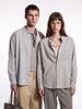INF®️| ÁO SƠ MI DÀI TAY VẢI LANH COTTON CỔ ĐỨNG UNISEX INF 7140