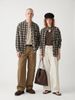 INF®️| ÁO SƠ MI KẺ SỌC DÀI TAY CỔ TÀU COTTON UNISEX INF 7144