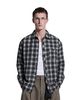 INF®️| ÁO SƠ MI KẺ SỌC DÀI TAY CỔ ĐỨNG COTTON UNISEX INF 7143