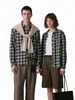 INF®️| ÁO SƠ MI KẺ SỌC DÀI TAY CỔ ĐỨNG COTTON UNISEX INF 7143