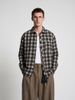 INF®️| ÁO SƠ MI KẺ SỌC DÀI TAY CỔ ĐỨNG COTTON UNISEX INF 7143