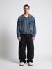 INF®️|QUẦN VẢI THÔ ỐNG RỘNG VẨY MỰC RETRO BASIC UNISEX INF 13682