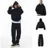 INF®️| BỘ ĐỒ ÁO NỈ NHUNG HOODIE BOXY VỎ TRỨNG VS QUẦN NỈ ỐNG RỘNG UNISEX INF 4481/13503