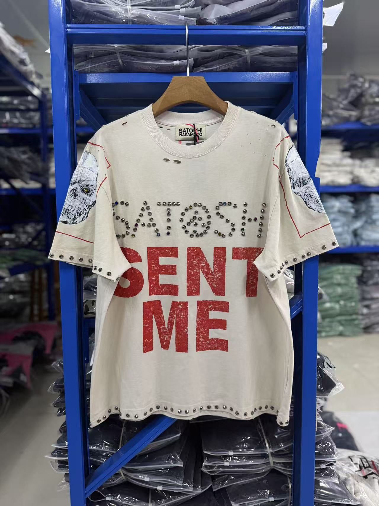 FK®️| ÁO THUN NGẮN TAY CỔ TRÒN COTTON IN HÌNH KTS LÀM RÁCH ĐÍNH ĐÁ SN2017