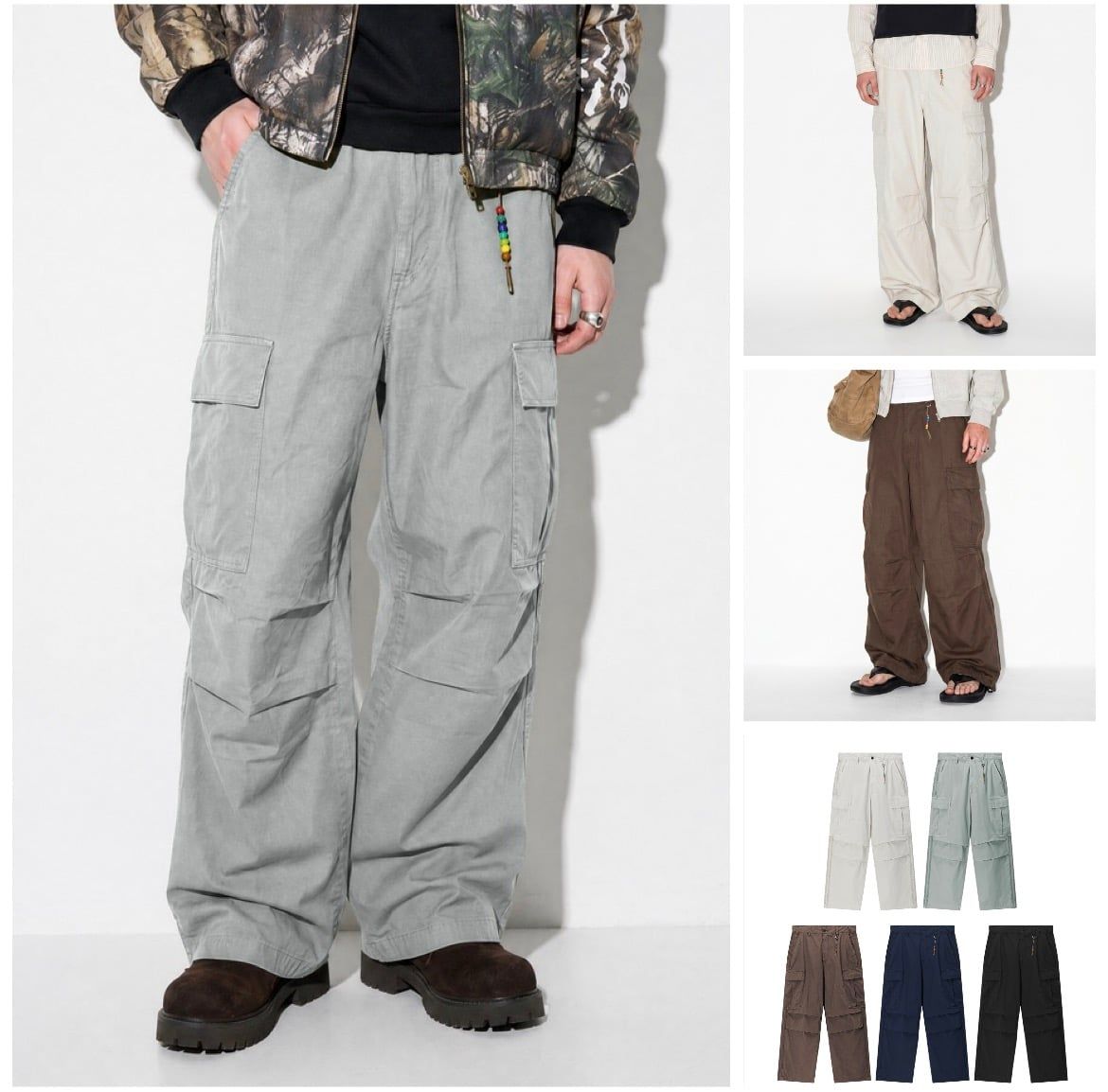 INF®️|QUẦN VẢI THÔ TÚI LỚN RETRO BASIC UNISEX INF 13663