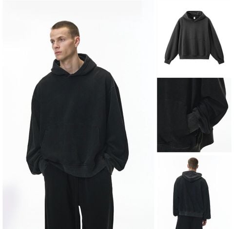 INF®️| ÁO KHOÁC HOODIE NỈ WASH BOXY UNISEX INF 4496