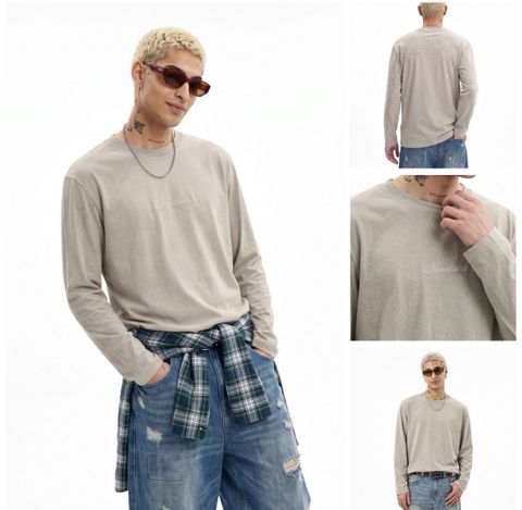 INF®️| ÁO THUN DÀI TAY BASIC COTTON PHẢN QUANG UNISEX INF 3440