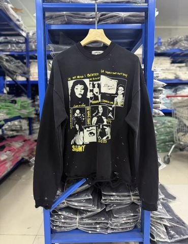 FK®️| ÁO LONG TEE WASH DÀI TAY COTTON IN KTS RÁCH UNISEX ST768