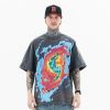 FG®️| ÁO THUN CỔ TRÒN NGẮN TAY IN HÌNH SẮC MÀU OVERSIZE FG F319