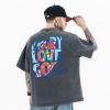 FG®️| ÁO THUN CỔ TRÒN NGẮN TAY IN HÌNH SẮC MÀU OVERSIZE FG F319