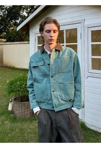 MADEEXTREME®️| ÁO KHOÁC CỔ ĐIỂN DÁNG NGẮN VAI RỘNG UNISEX MADE 256067