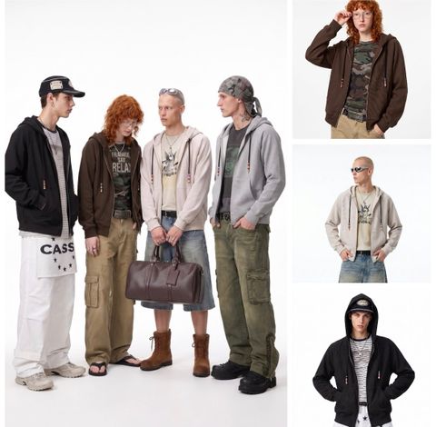 INF®️| ÁO KHOÁC NỈ  KHOÁ KÉO UNISEX INF 4630