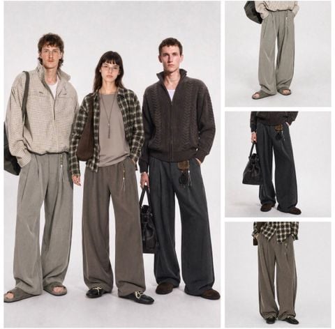 INF®️|QUẦN VẢI THỤNG RỘNG BASIC UNISEX INF 13706