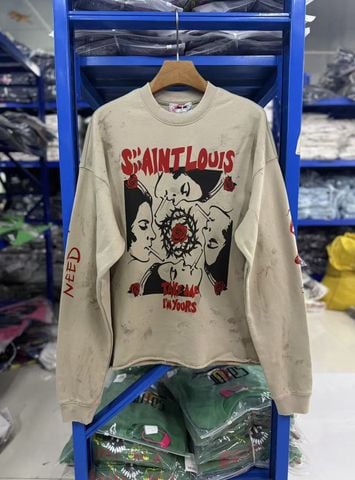 FK®️| ÁO LONG TEE WASH DÀI TAY COTTON IN KTS RÁCH UNISEX ST764