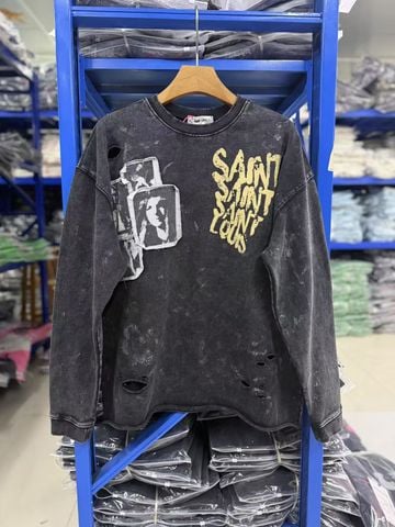 FK®️| ÁO LONG TEE WASH DÀI TAY COTTON IN KTS RÁCH UNISEX ST770