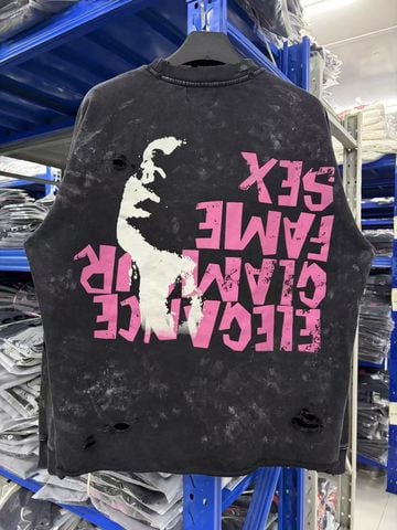 FK®️| ÁO LONG TEE WASH DÀI TAY COTTON IN KTS RÁCH UNISEX ST750