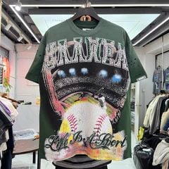 FK®️| ÁO THUN NGẮN TAY CỔ TRÒN COTTON IN HÌNH KTS ĐÍNH ĐÁ DU509