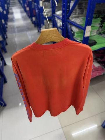 FK®️| ÁO LONG TEE NỈ WASH IN KTS LÀM RÁCH UNISEX INF PH3970
