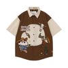 WES®️| ÁO SƠ MI NGẮN TAY THÊU HỌA TIẾT HOẠT HÌNH SHINCHAN UNISEX 5212