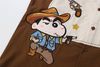 WES®️| ÁO SƠ MI NGẮN TAY THÊU HỌA TIẾT HOẠT HÌNH SHINCHAN UNISEX 5212