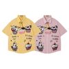 WES®️| ÁO SƠ MI NGẮN TAY THÊU HỌA TIẾT HOẠT HÌNH UNISEX 5272