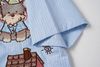 WES®️| ÁO SƠ MI NGẮN TAY THÊU HỌA TIẾT HOẠT HÌNH UNISEX 5271
