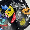 FK®️| QUẦN NGẮN  CHẤT NỈ WASH GRAFFITI FK SH01