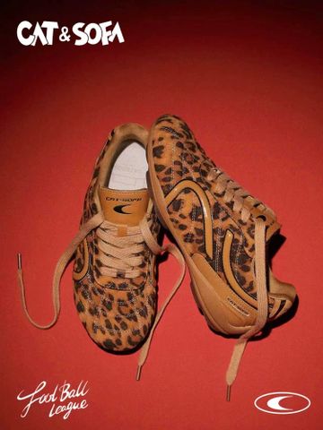 CATSOFA ™️| GIÀY SNEAKER FOOTBALL HỌA TIẾT LEOPARD UNISEX CAT&SOFA CS25011
