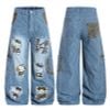 QUẦN JEANS THÊU HỌA TIẾT HOẠT HÌNH UNISEX J780