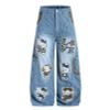 QUẦN JEANS THÊU HỌA TIẾT HOẠT HÌNH UNISEX J780