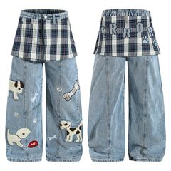 QUẦN JEANS THÊU HỌA TIẾT HOẠT HÌNH UNISEX J780
