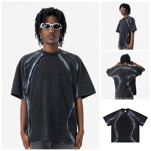 FG®️| ÁO THUN CỔ TRÒN NGẮN TAY WASH CÁCH ĐIỆU OVERSIZE FG F317