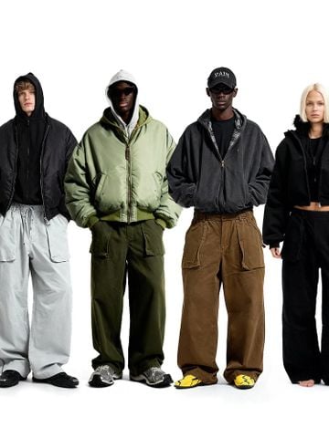 INF®️|QUẦN VẢI THÔ KAKI ỐNG RỘNG ĐÃ GIẶT TÚI HỘP RETRO UNISEX INF 13353