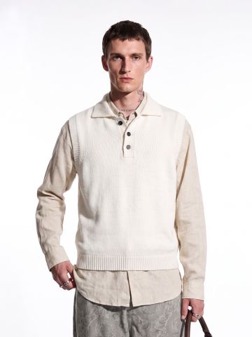 INF®️| ÁO LEN VEST DỆT KIM UNISEX INF 10256