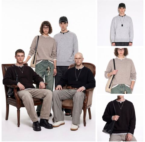 INF®️| ÁO LEN DỆT KIM TAY DÀI ÔM VỪA VẶN UNISEX INF 10254