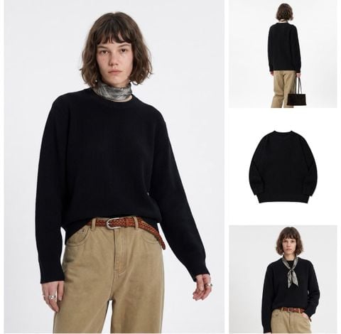 INF®️| ÁO LEN CỔ TRÒN WASH LÀM CŨ UNISEX INF 10251