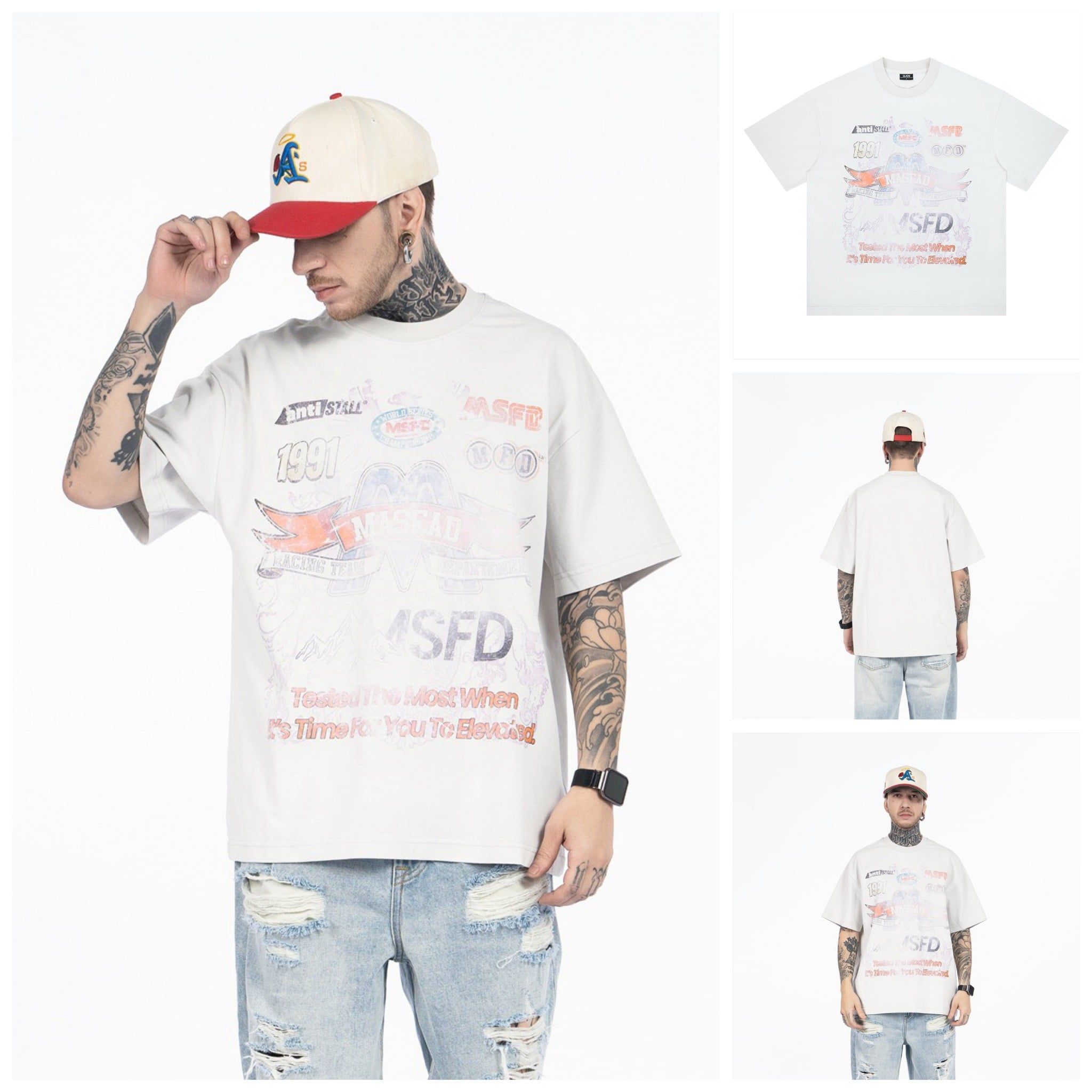 FG®️| ÁO THUN CỔ TRÒN NGẮN TAY IN HÌNH CÁCH ĐIỆU OVERSIZE FG F548