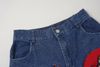 WES®️| QUẦN SHORT DENIM THÊU HOẠT HÌNH TOM & JERRY DÁNG RỘNG UNISEX 5300