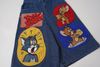 WES®️| QUẦN SHORT DENIM THÊU HOẠT HÌNH TOM & JERRY DÁNG RỘNG UNISEX 5300