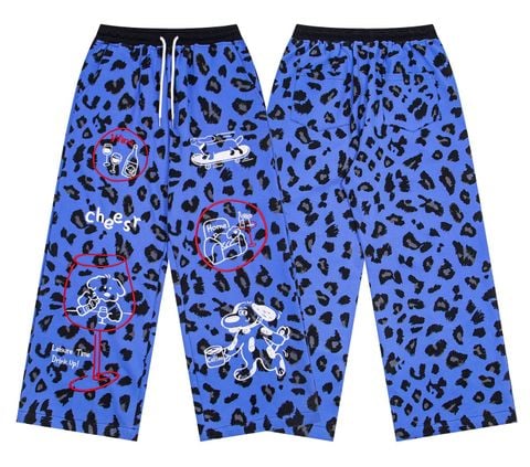 WES®️| QUẦN NỈ THỂ THAO DÁNG RỘNG VẢI THÊU HOẠ TIẾT UNISEX K169