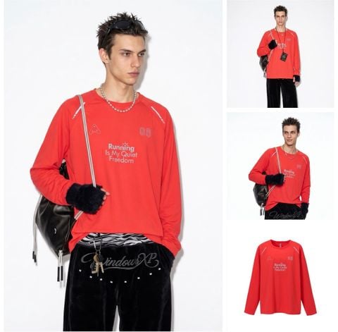 INF®️| ÁO THUN DÀI TAY COTTON THỂ THAO IN HÌNH UNISEX INF 3545