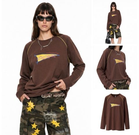 INF®️| ÁO THUN DÀI TAY COTTON THỂ THAO IN HÌNH UNISEX INF 3415