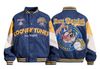 WES®️| ÁO KHOÁC DA LỘN BOXY BOMBER THÊU HỌA TIẾT HOẠT HÌNH UNISEX 9006