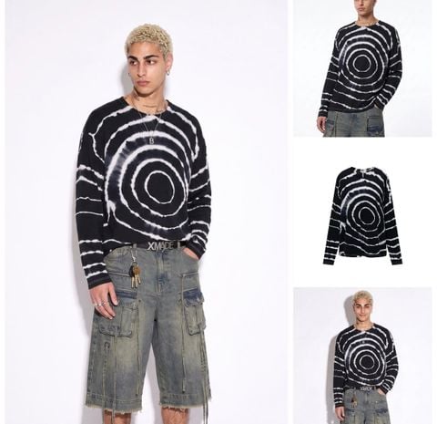 INF®️| ÁO THUN DÀI TAY WASH TIEDYE COTTON UNISEX INF 3515
