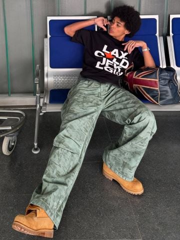 INF®️|QUẦN VẢI THÔ ICE CRACK WASHED RETRO CHỐNG GIÓ VS NƯỚC UNISEX INF 13581